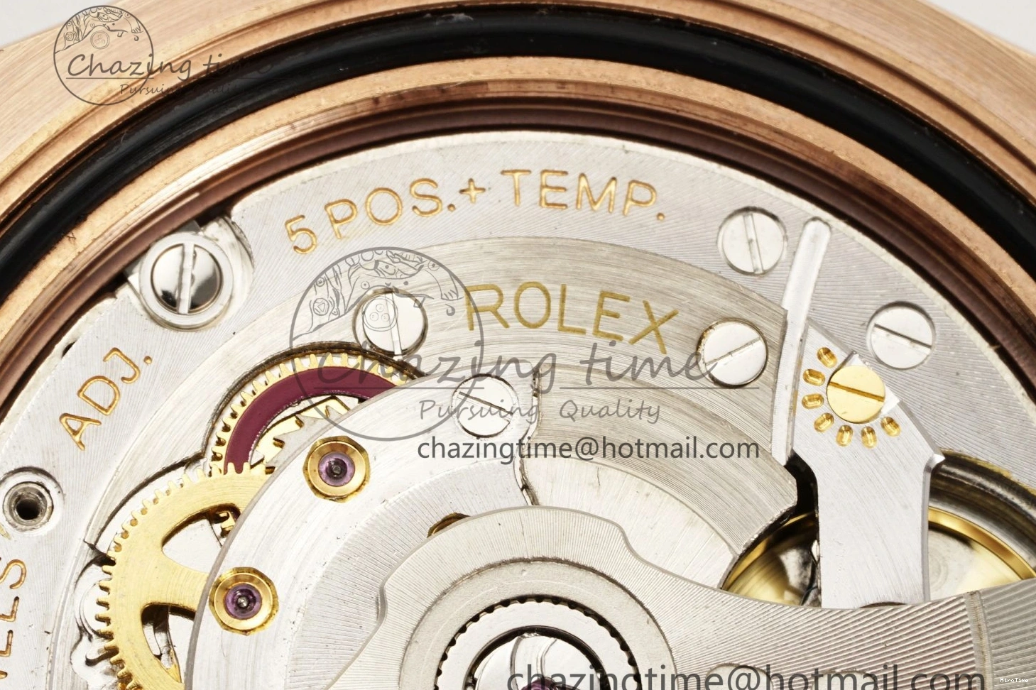 MiroTime 0213 RelaxedFit Yacht-Master 126655 RG APSF Best Edition Black Dial on Black Rubber Strap A 1949